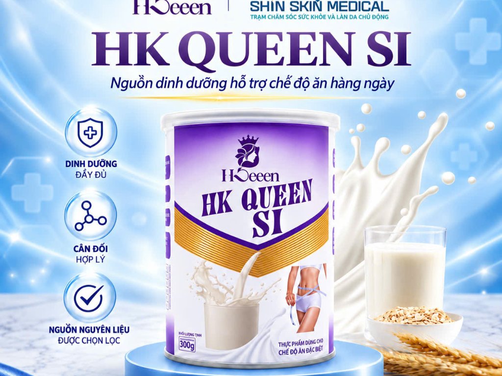 Bột Dinh Dưỡng HK QUEEN SI 300g – Yến Mạch, Hạnh Nhân, Ngũ Cốc & Hạt