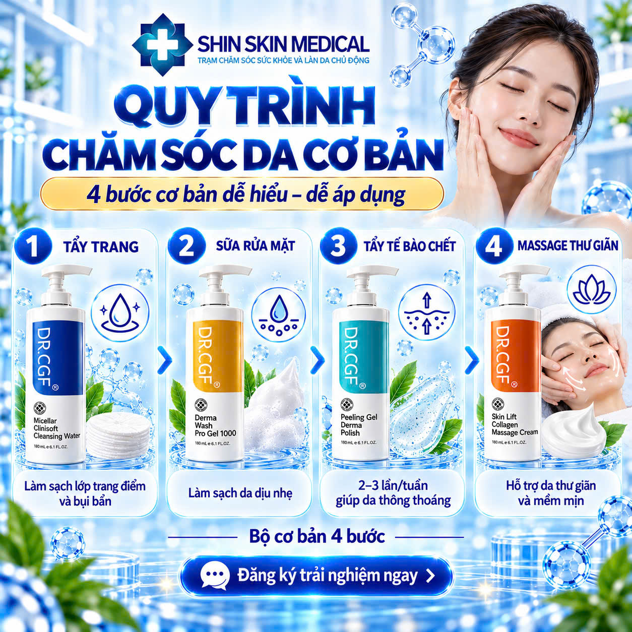 Chăm Sóc Da Ngoan 4 Bước 2