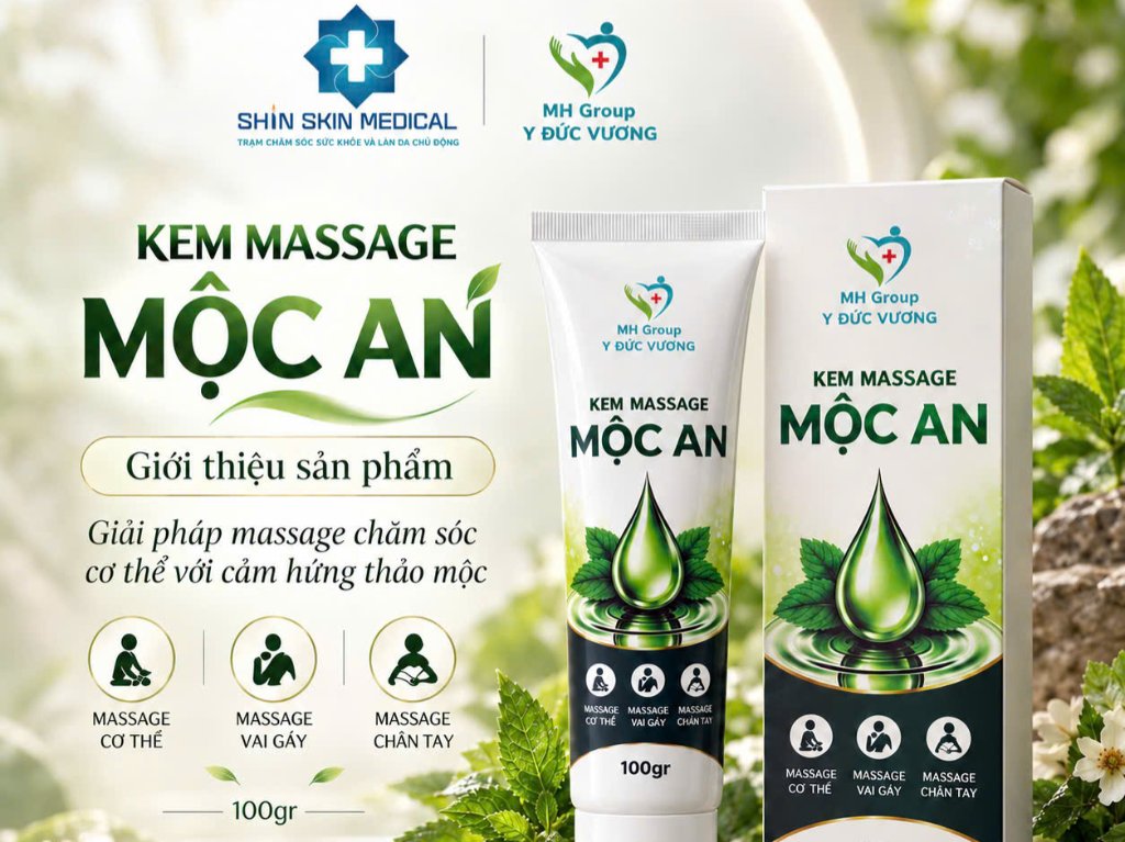 Kem Massage Mộc An 100g – Dưỡng Ẩm, Thư Giãn Cơ Thể